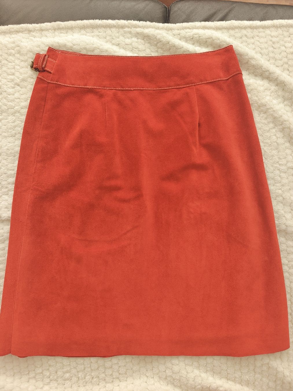 Gonne: Guy Rover Red Suede Wrap Skirt – Usato da Wabern venduto da kat_w92r 2