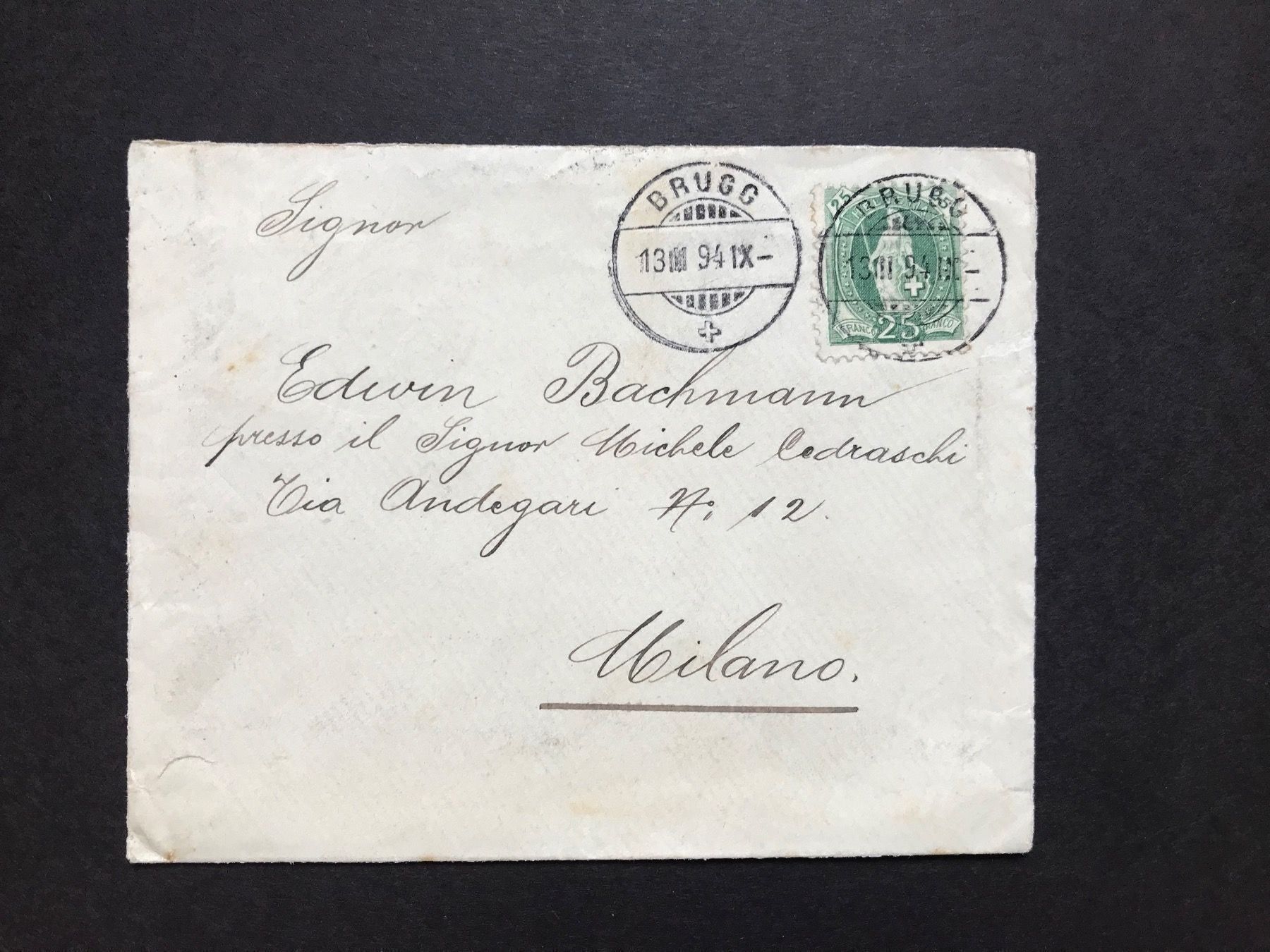 Tous les timbres: Schönes Briefli nach Milano mit Nr. 67C – D'occasion à stäfa par brandy66