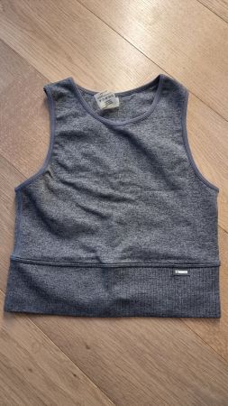 Stronger Sport Top/bra, grau, fast wie neu, Gr. XS/S