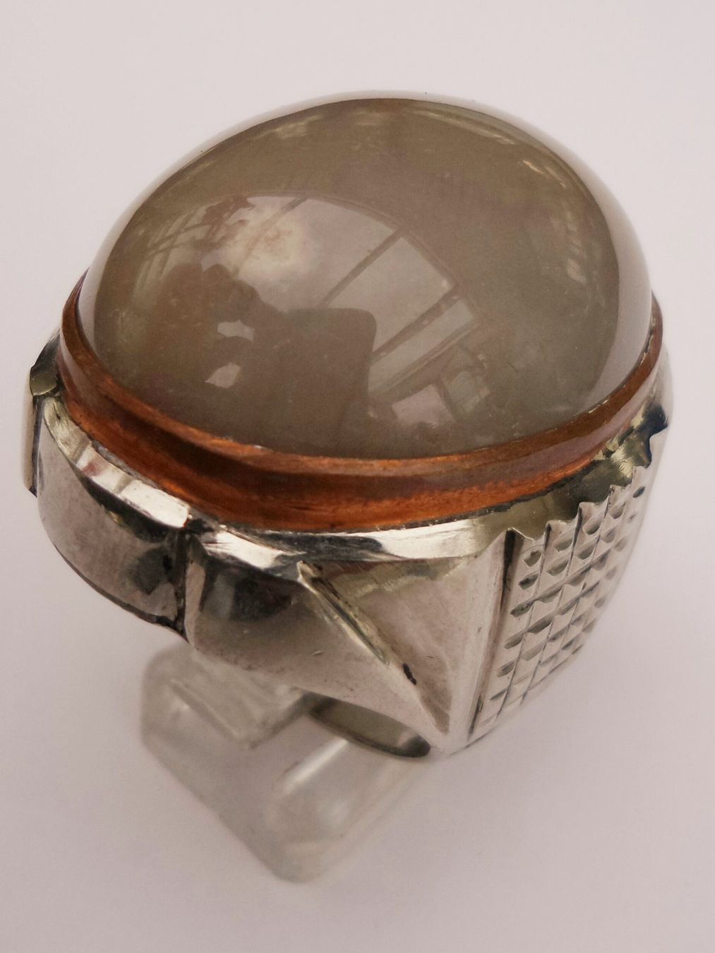 Anelli: Grosser Ring mit grauem Stein – Nuovo (secondo la descrizione) da Zürich venduto da Bieter04 3