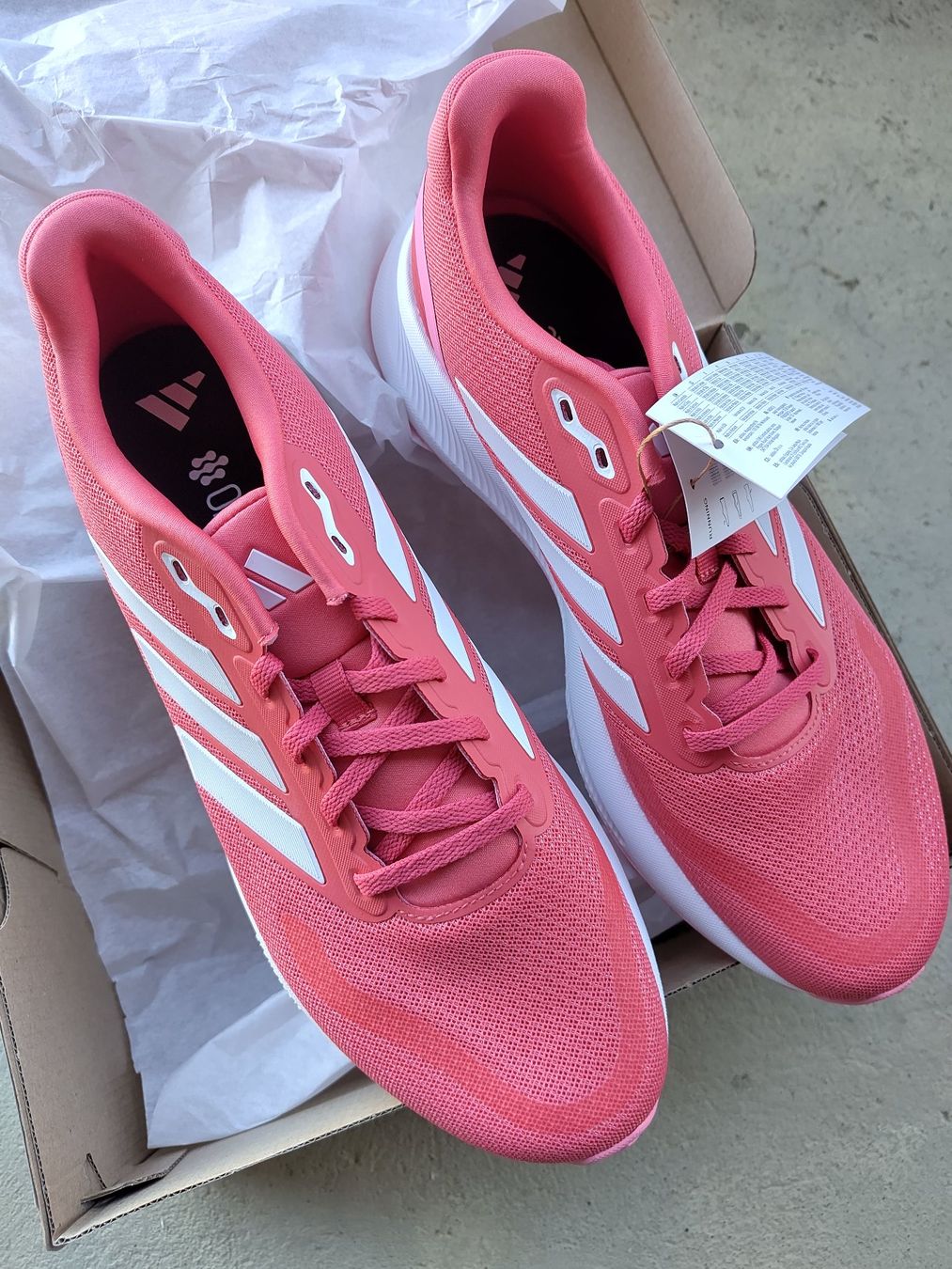 Adidas Scarpe da donna: ADIDAS RUNFALCON 5 W, Grösse 44, Rosa – Nuovo e nell'imballaggio originale da Roggwil BE venduto da G4MER
