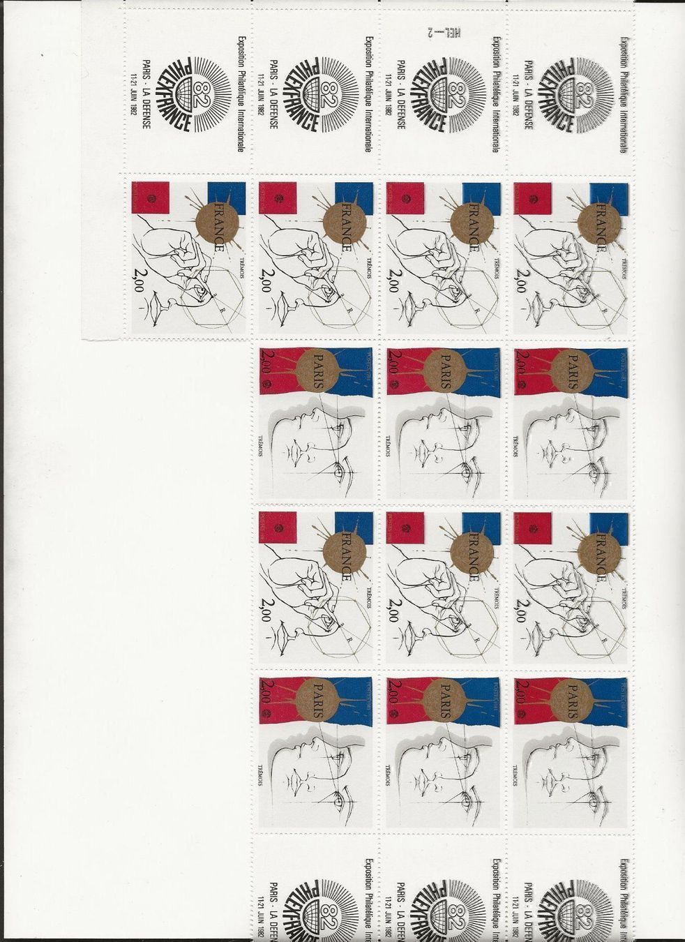 Tutti i francobolli: Lot Tremois Philex 1981 ** – Nuovo (secondo la descrizione) da Sion venduto da PierreP01