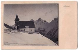 Bergkirchlein Arosa (Mischol), gelaufen 1925
