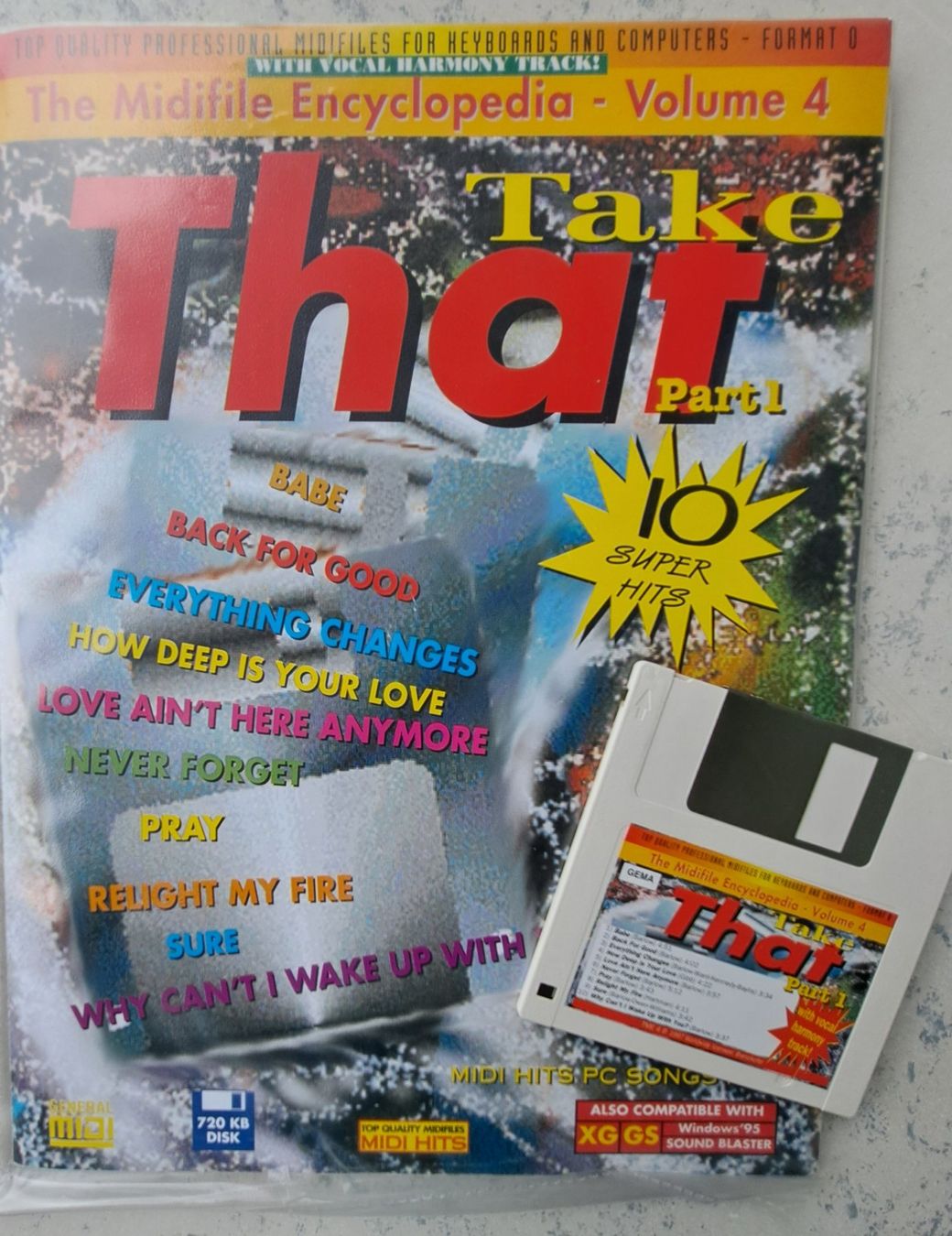 Strumenti musicali: 10 Midifiles -  Midi Hits - TAKE THAT - auf Diskette – Usato da Grenchen venduto da Yamahwildstar16