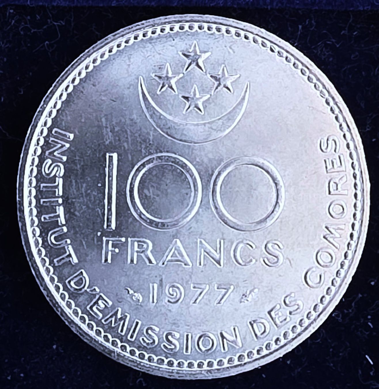 Toutes les monnaies: COMORES 100 FRANCS 1977 – Neuf (Voir description) à winterthur par CoinPassion 1