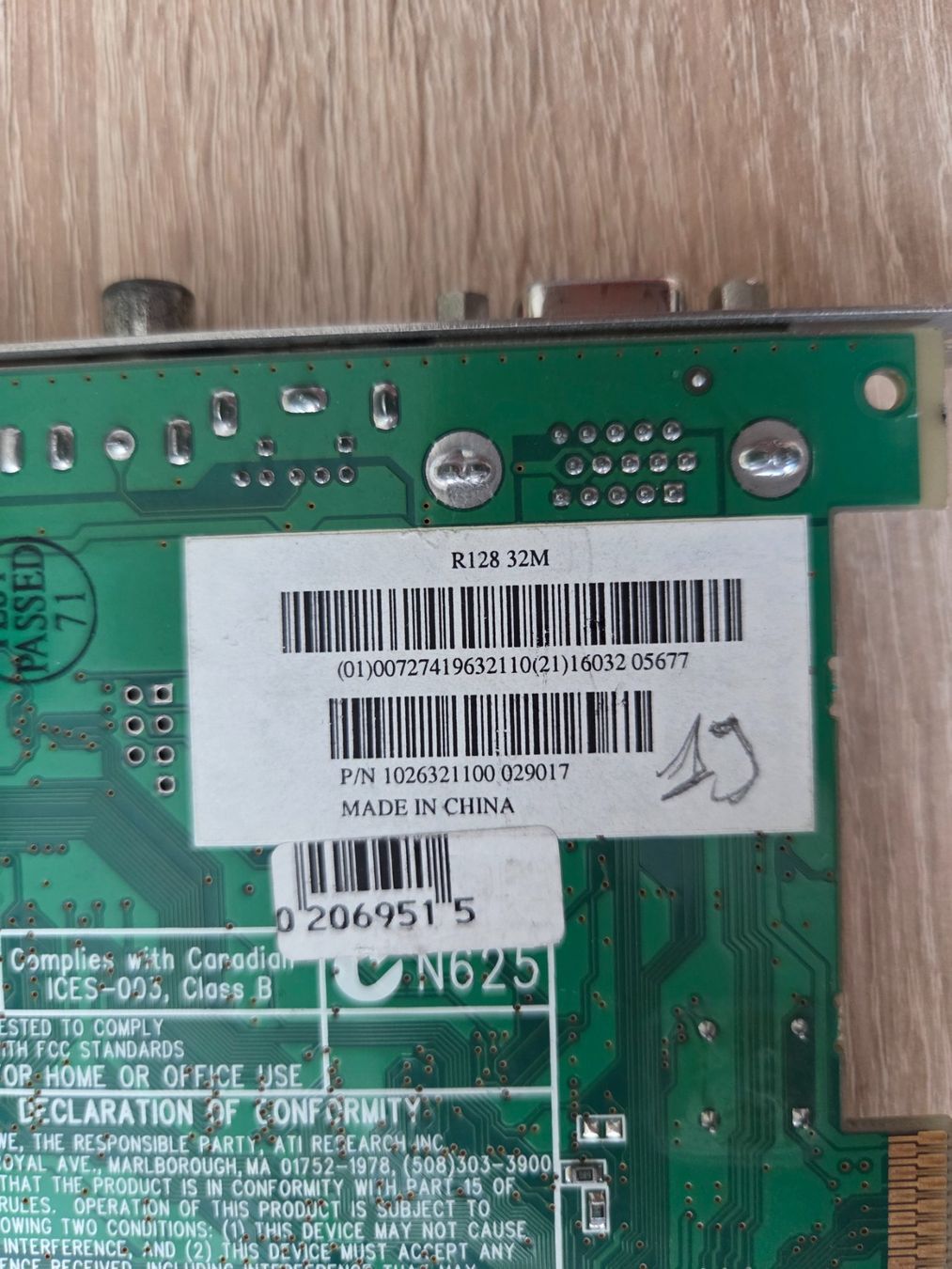Schede grafiche: Graphic Card AGP ATI Rage 128 Pro 32mb - PC – Usato da Carouge GE venduto da Gasco 3