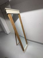 Standspiegel Spiegel Massivholz Jysk Holz weiss scandi