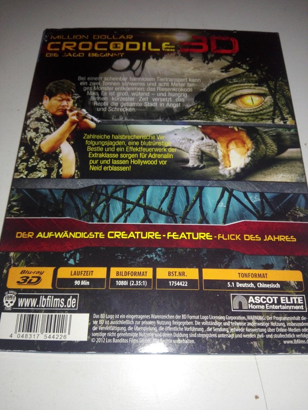 Tutti i DVDs: Million Dollar Crocodile 3D - (Multi Box - DVD & Blu-ray) – Usato da St. Gallen venduto da elk2021 3
