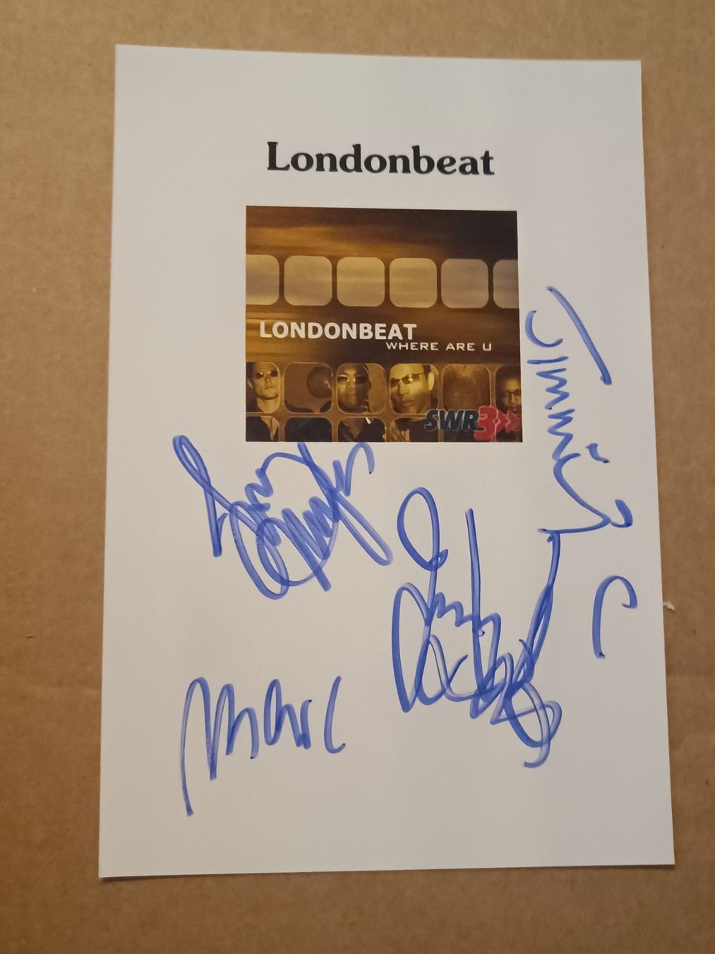 Autografi: Londonbeat - handsigniert 2004 – Usato da Menziken venduto da Artographs