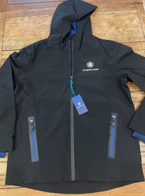 Giacche: 🤩 Crypto.com Herren Regenjacke Größe S – Nuovo e nell'imballaggio originale da Wittenbach venduto da HeuHeinz