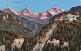 Interlaken BE Heimwehfluh Bahn mit Eiger Mönch Jungfrau
