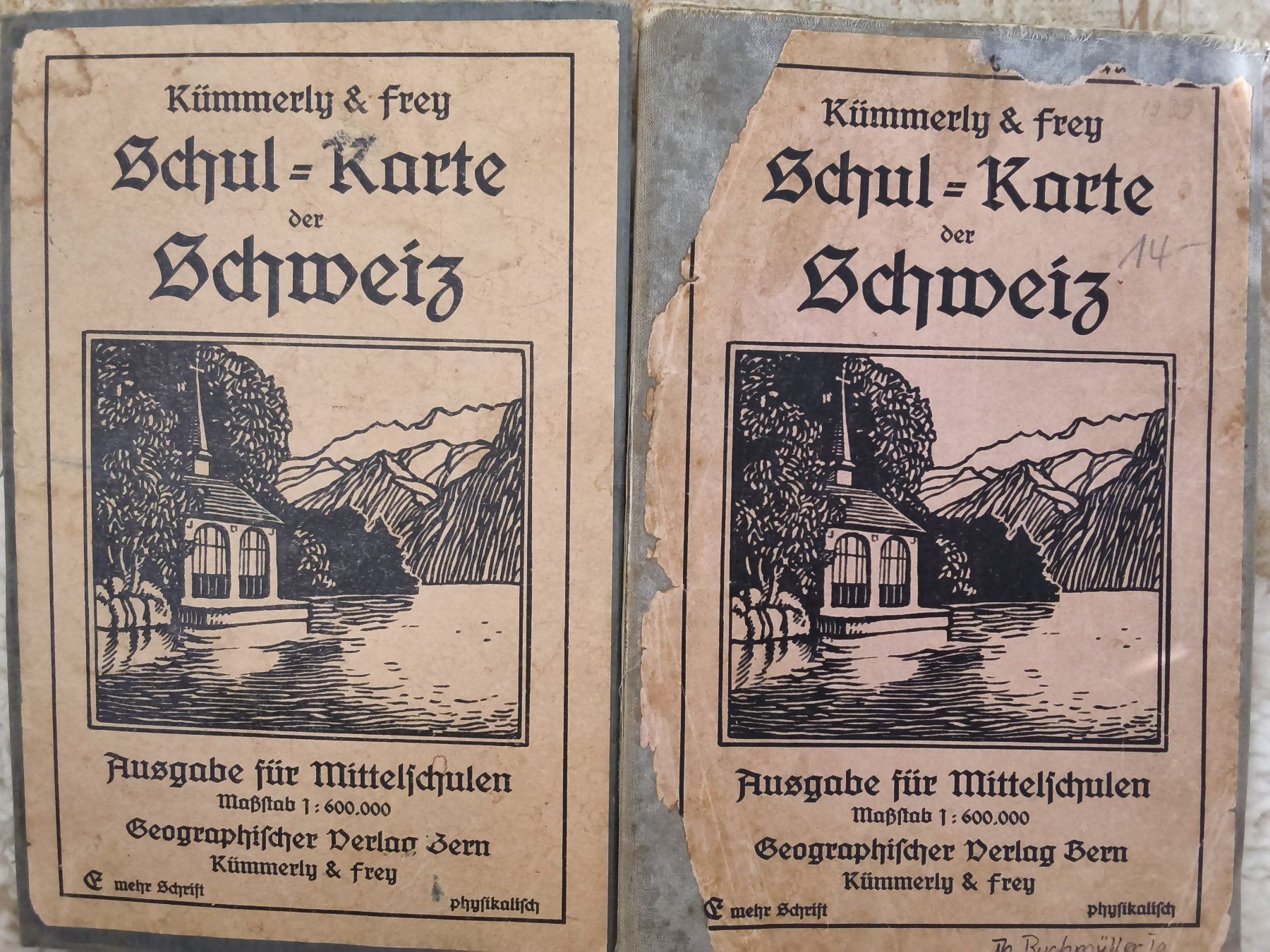 Cartes géographiques & atlas: Set mit 8 antiken CH schulkarten ab 1900 - 1958 – D'occasion à Hallau par histoiremerveilleuse 4