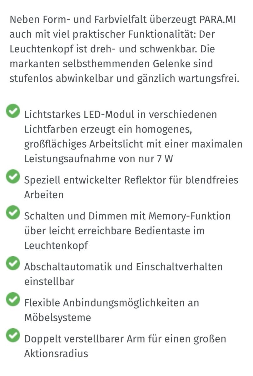 Lampade: Waldmann Tischleuchte PARA.MI Netzbetrieb rot – Usato da Zürich venduto da 183_hk22 6