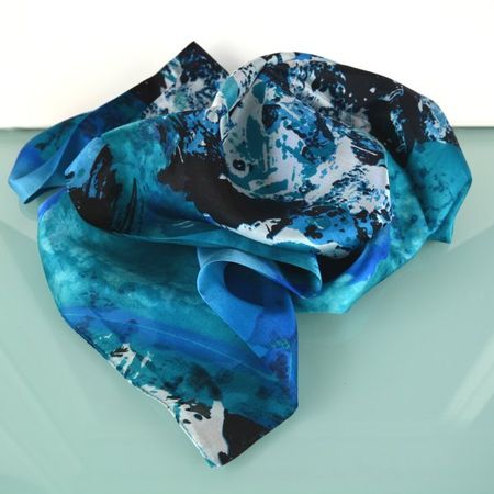 Seidenschal aus 100% Seide–120x175 cm–auch als Strandkleid