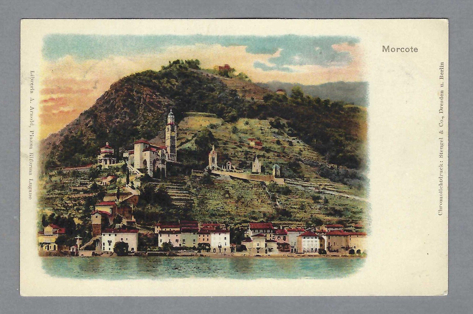 Ansichtskarten: 1901, MORCOTE, BELLA CROMOLITO – Gebraucht aus Pura von ulisse1957