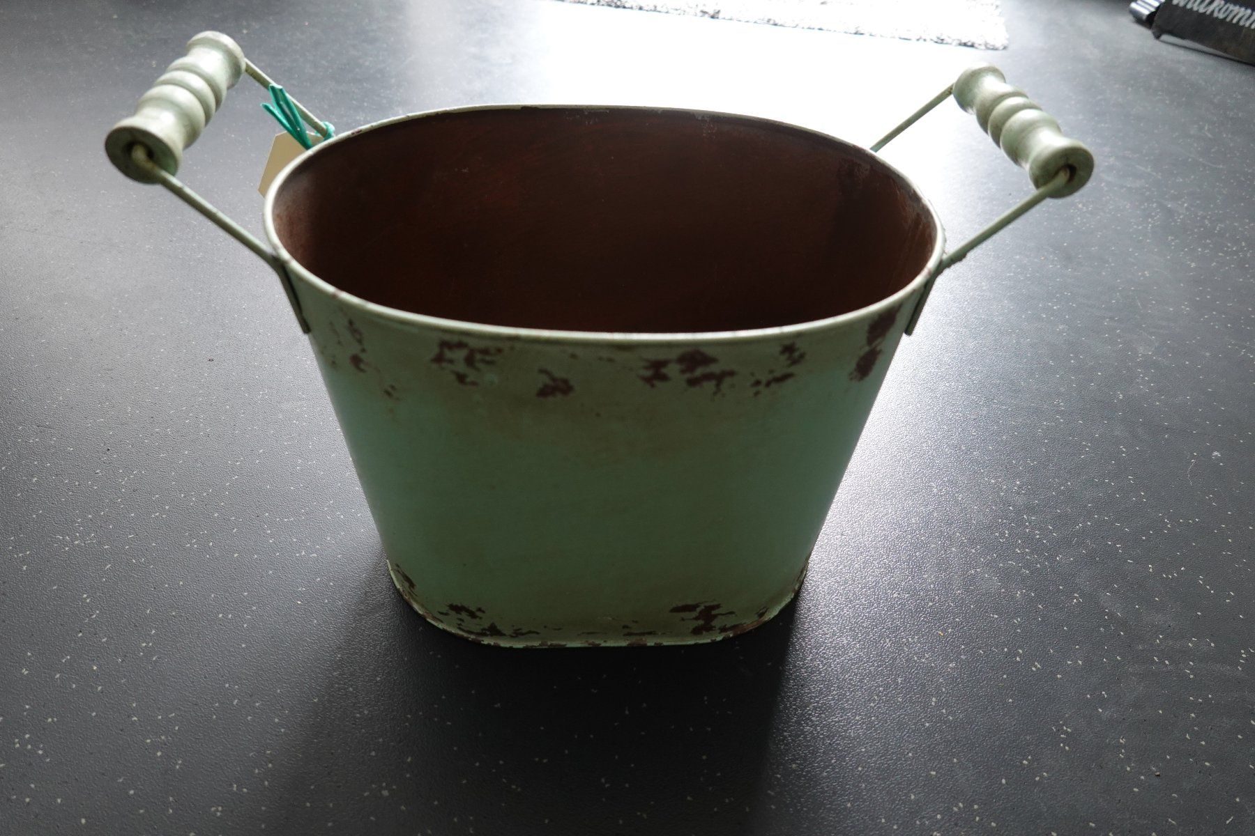 Tutte le decorazioni: Shabby Chic Eimer Maison Paris Vintage Deko mint Cachepot – Nuovo (secondo la descrizione) da Jona venduto da simongarden 4