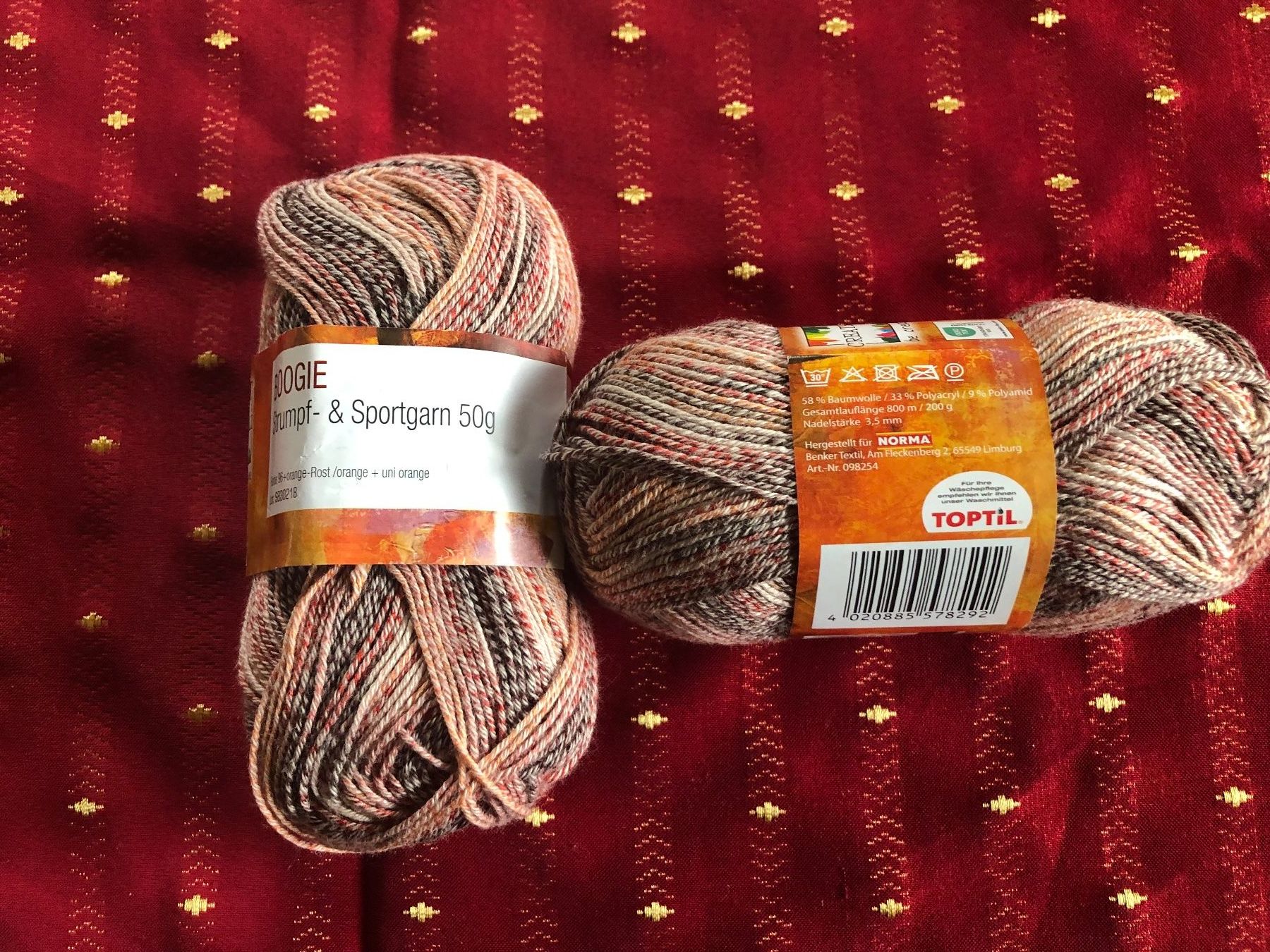 Lana: 2x 50g Sockenwolle BOOGIE bunt meliert – Nuovo (secondo la descrizione) da Schübelbach venduto da Dolly990_2