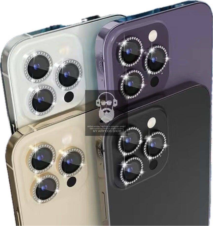 Panzerglass Cover & Protezioni schermo: iPhone 14 / 14 Plus Kamera Panzerglas Ring Diamanten Pink – Nuovo (secondo la descrizione) da Basel venduto da MY.AIRPODS.SHOP 8