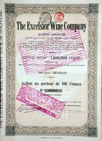 Excelsior Wine Company SA, Bruxelles - 1920