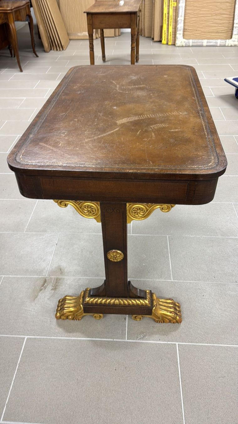 Tavoli: Superb George IV Burr Elm Library Table - – Usato da Oeschseite venduto da -Luxury-On-Line- 8