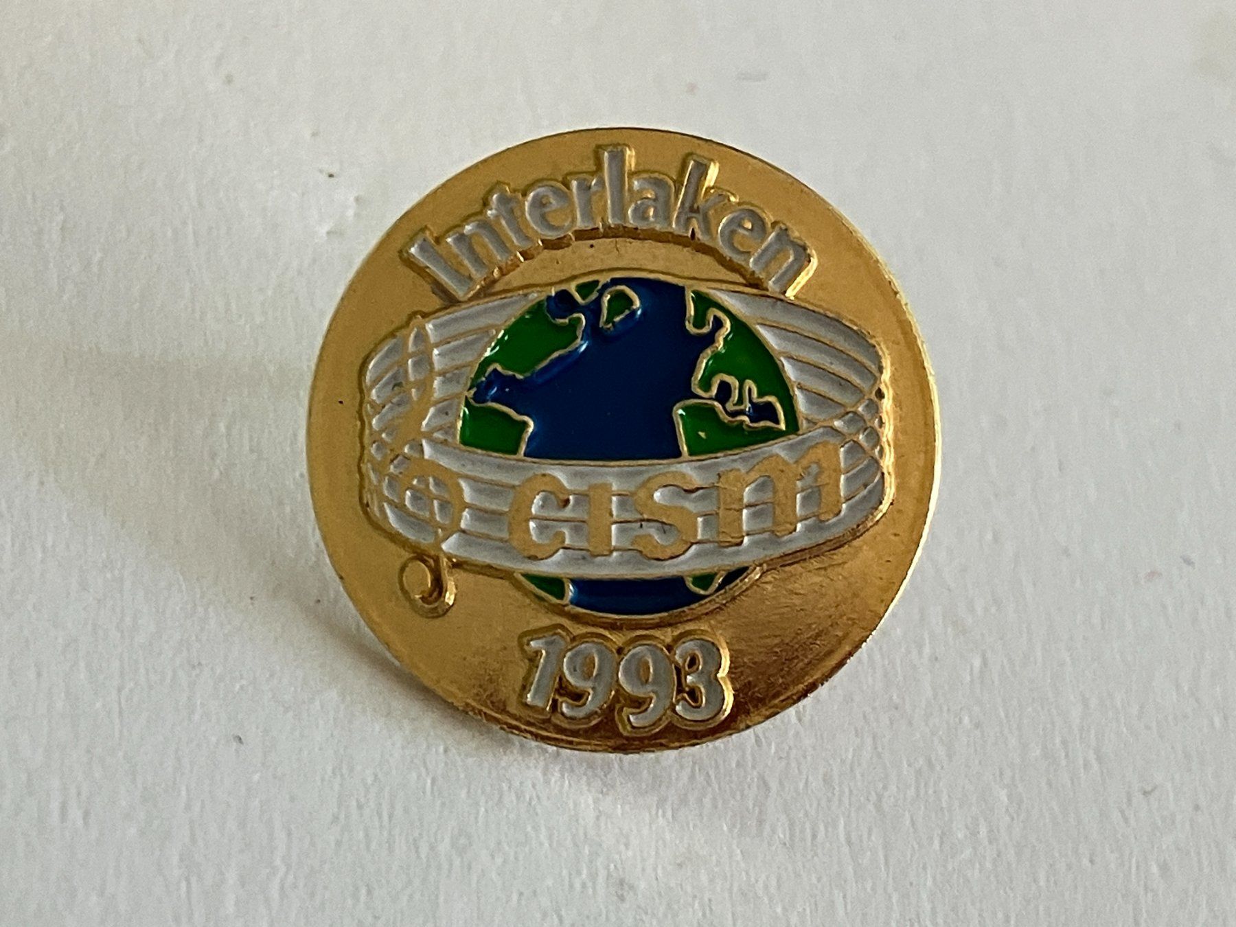 Plaketten & Abzeichen: 1 Pin CISM Interlaken 1993 – Gebraucht aus Basel von djwwpp