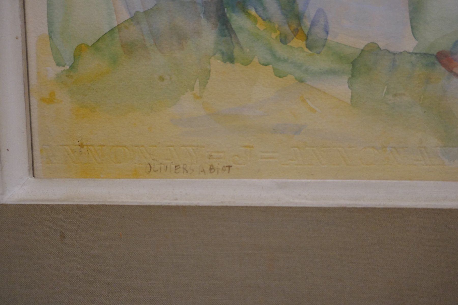 Dipinti: Claude SCHURR (1921-2014)grand tableau – Usato da Lausanne venduto da leneko 4