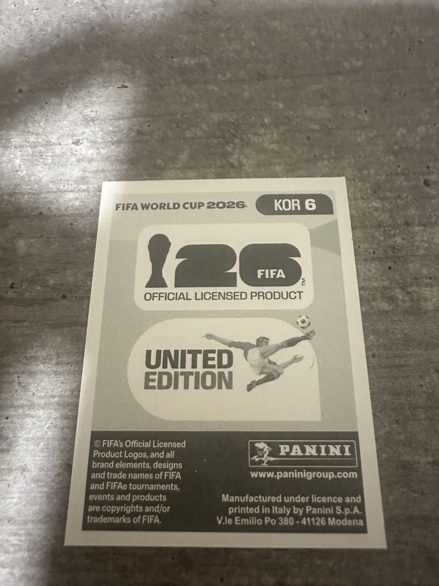 Panini Carte collezionabili: KOR 6 , FIFA WORLD CUP 2026 PANINI  – Nuovo (secondo la descrizione) da Frauenfeld venduto da 1PegPeg1 1
