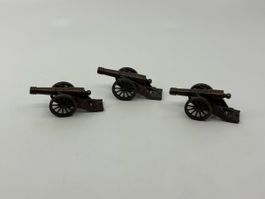 Miniatur Kanonen aus Metall - 3 Stück 