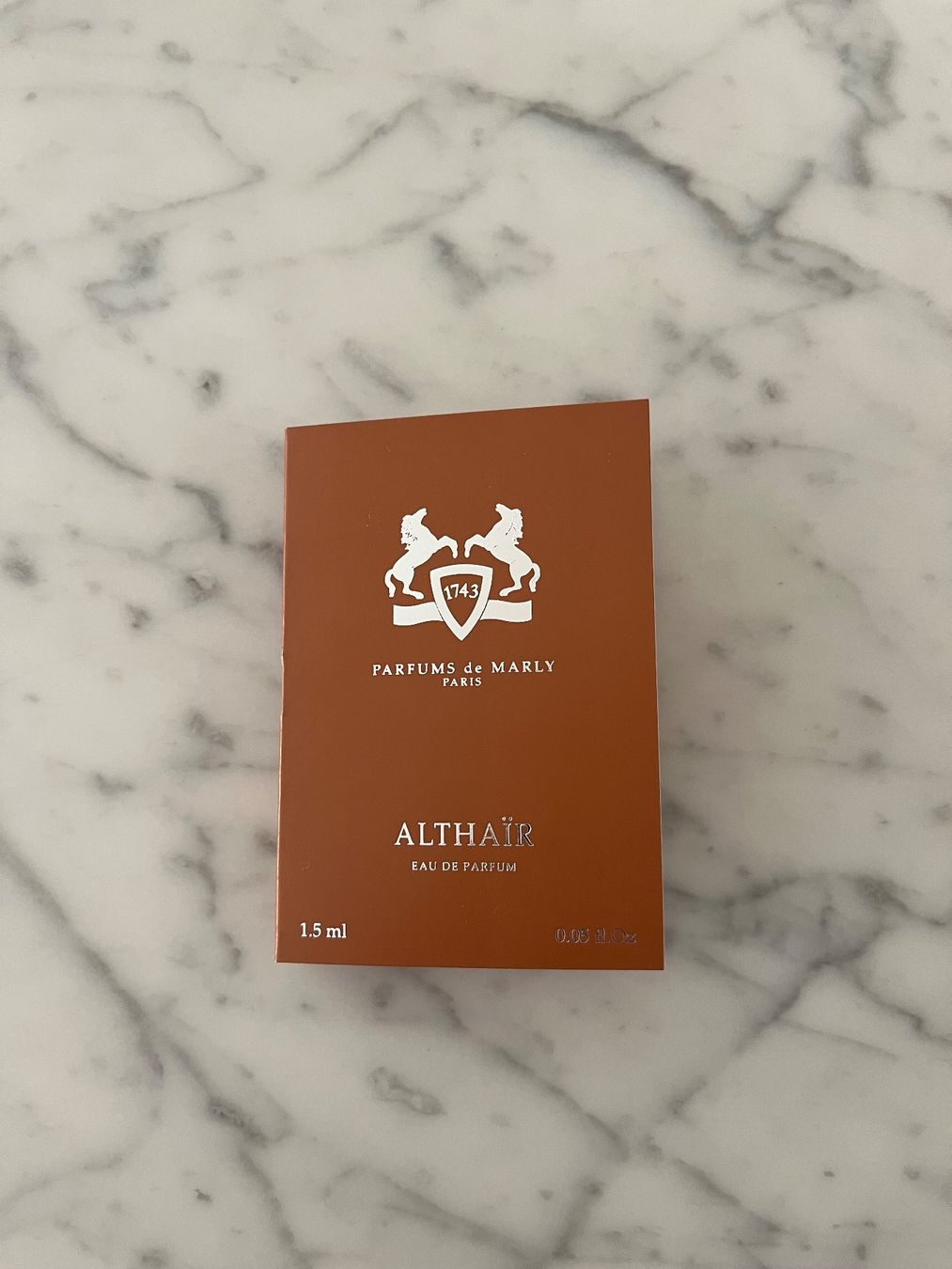 Profumi & Eau de Toilette: Parfums De Marly Althair Sample 1.5ml – Nuovo e nell'imballaggio originale da Wetzikon ZH venduto da MW.S