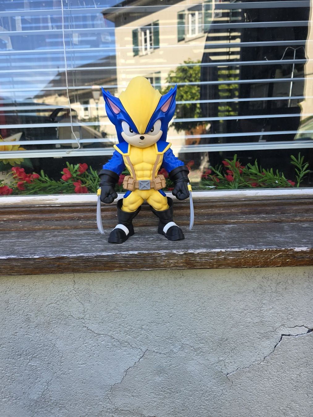 Statuette: Sonic x Wolverine Crossover Figur 3D 27cm – Nuovo (secondo la descrizione) da Aigle venduto da MagieFusion_3D