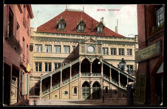 Cartoline postali: AK Bern, Rathaus – Usato da Berlin venduto da bartko-reher