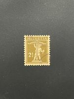 1928 Tellknabe mit Armbrust bräunlicholiv säm 2 1/2 Rp 169 ʘ