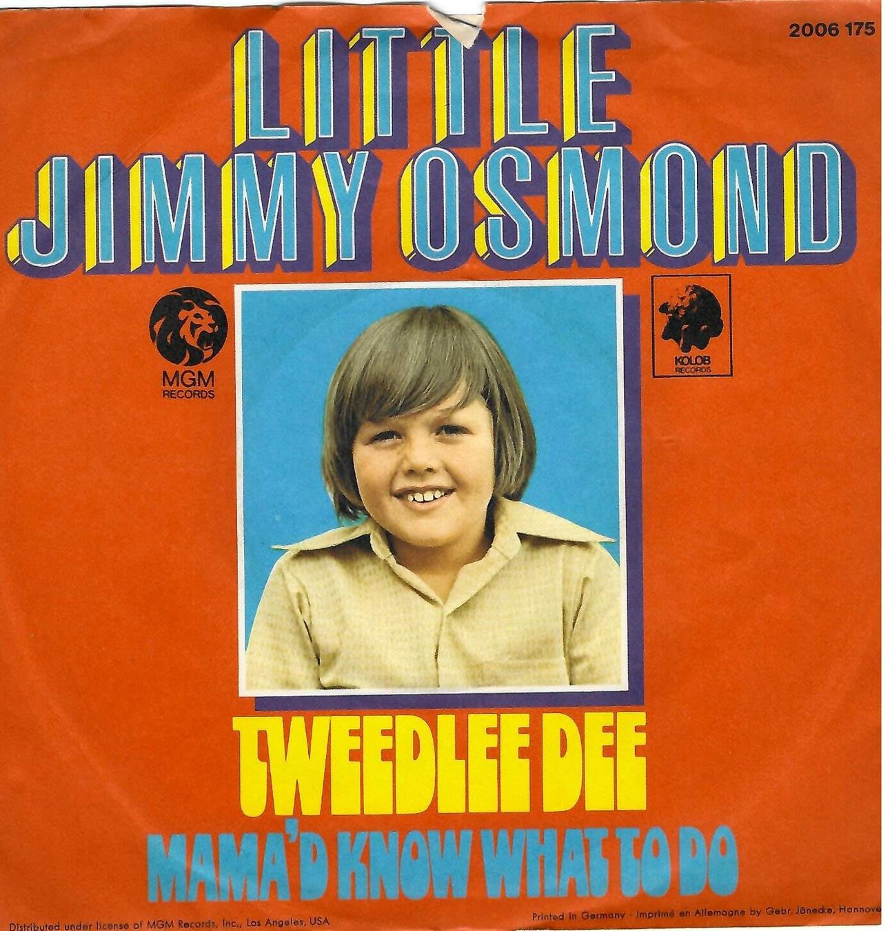 Schallplatten: Little Jimmy Osmond - Tweedlee Dee – Gebraucht aus Goldach von Pw1427