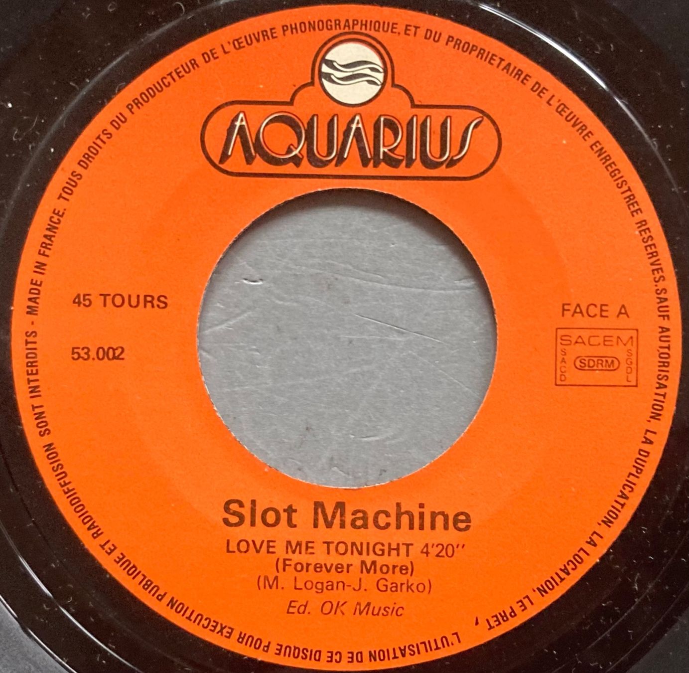Schallplatten: SLOT MACHINE - LOVE ME TONIGHT – Gebraucht aus Poliez-Pittet von Newtown-Records 2