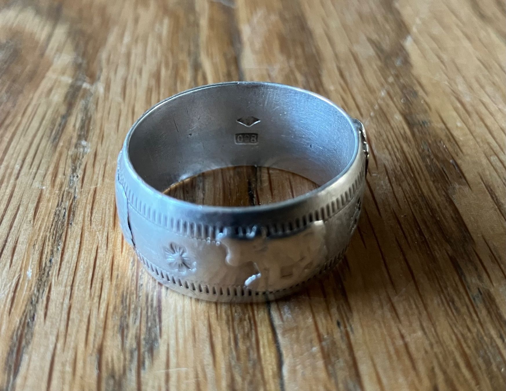 Anelli: Sennen Ring Silber 800 Ritter 1 – Usato da Waldstatt venduto da breitaxt