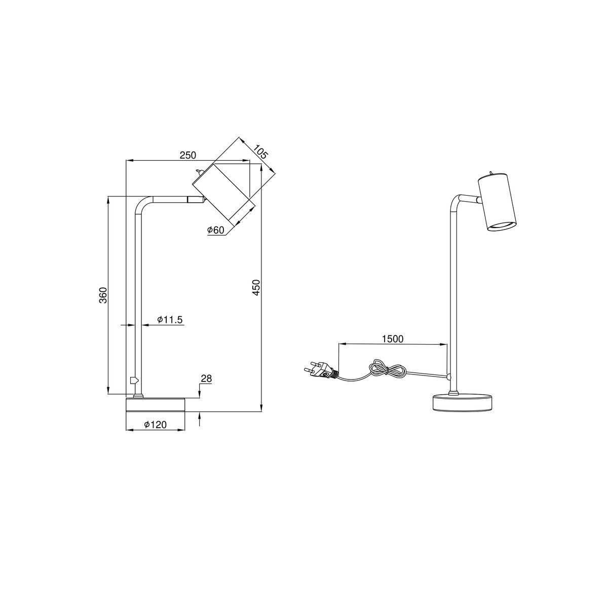 Lampade: Tischleuchte, Weiss, Coffee, 45 cm Höhe – Nuovo (secondo la descrizione) da Kreuzlingen venduto da Smart-Light 6