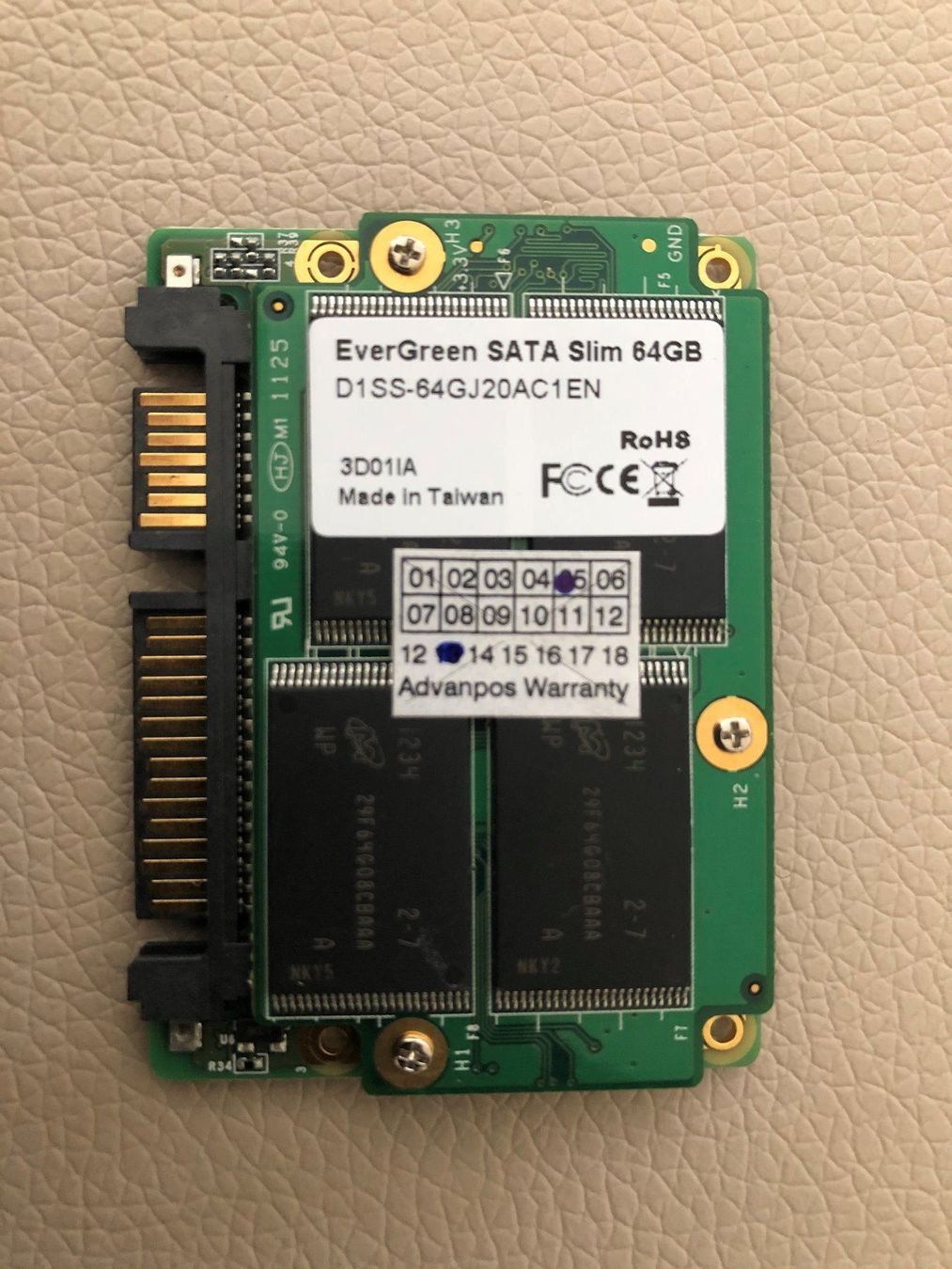 Harddisks: EverGreen SATA Slim 64GB – Neu und originalverpackt aus Allschwil von mematho 1