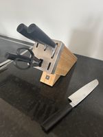 Zwilling Knife Block Set, 5 Pieces, Black Handle, Sharp!