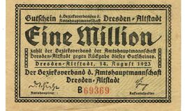 Dresden Altstadt 1 Mil.Mark 14.08.1923 SS++-VZ