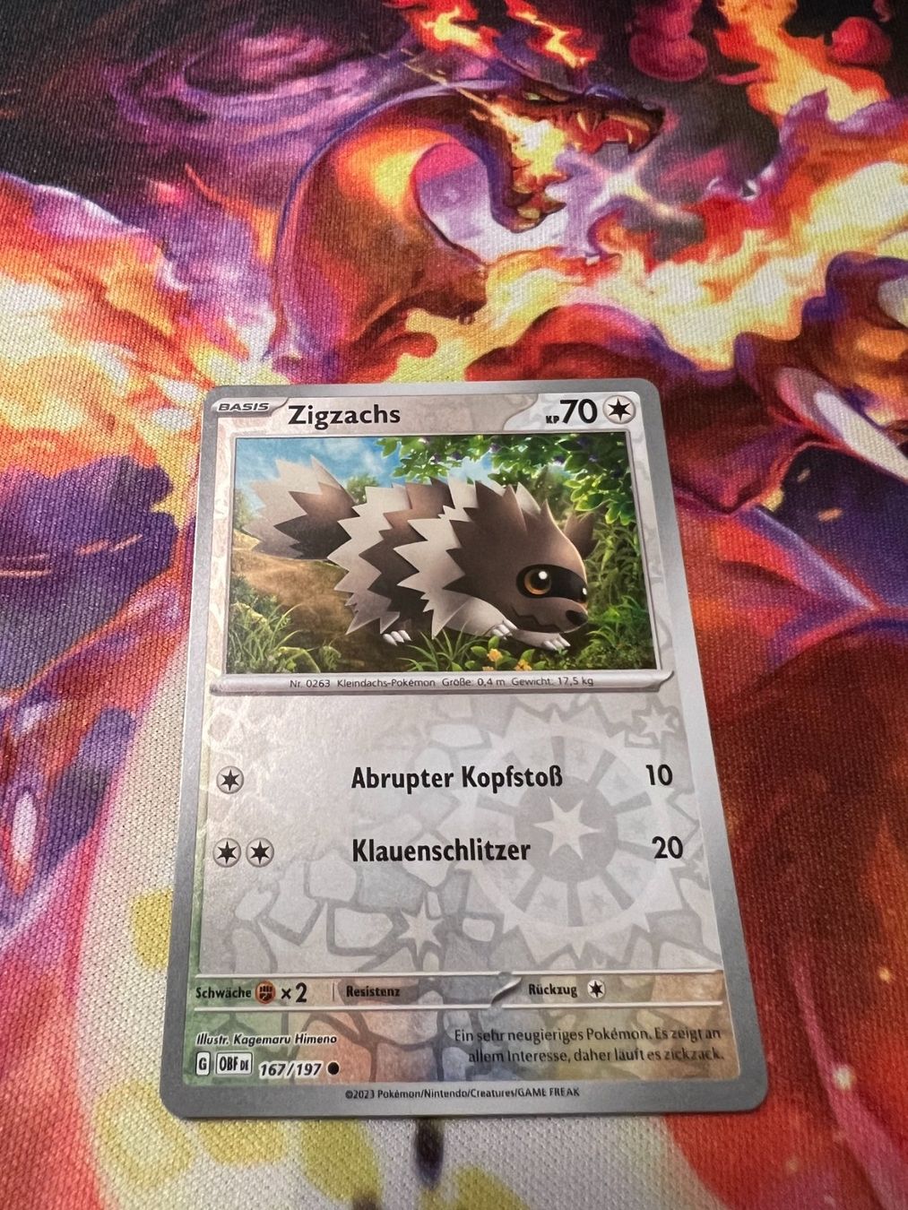 Pokémon Sammelbilder & Trading cards: Zigzachs (OBF 167) / Reverse Holo / Obsidianflammen – Neu (gemäss Beschreibung) aus Bülach von CherryBlu