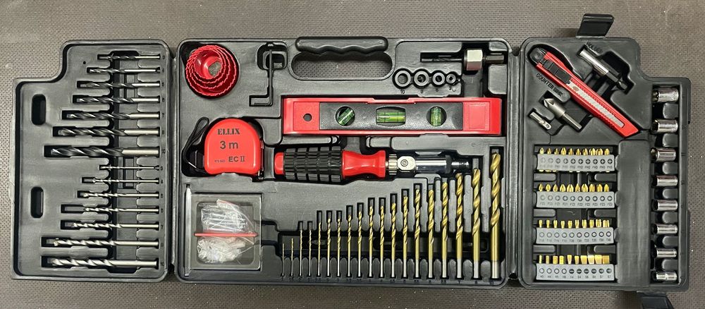 Bohrer-Bithalter Mit Mehrfach-Löchern - Werkzeug-Organizer Blau 212x111mm