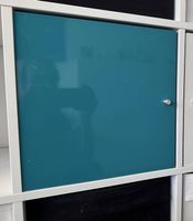 IKEA KALLAX Einsatz mit Tür türkis  33x33 cm