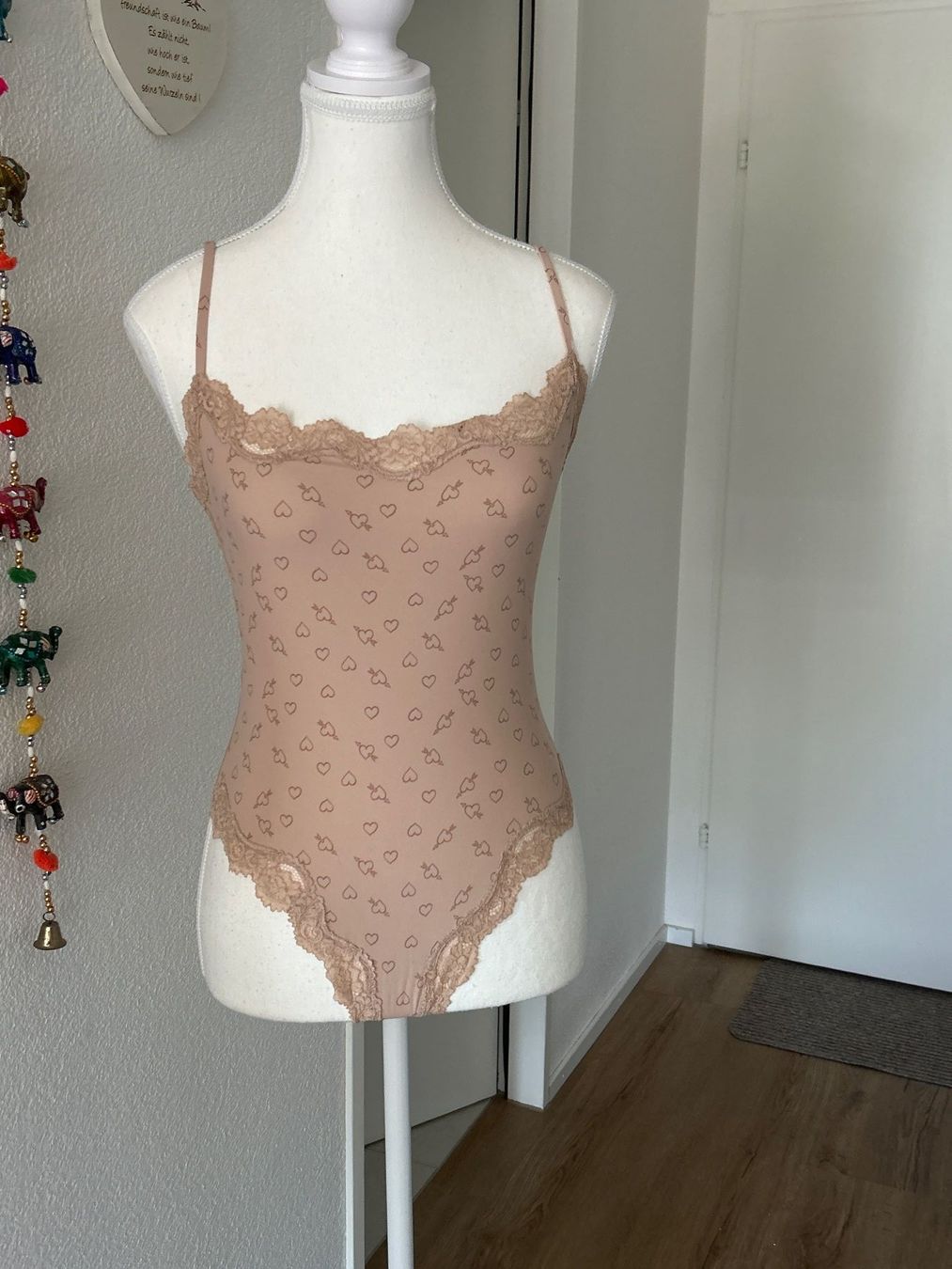 Skims Altra biancheria intima: Body hellbraun mit Spitze und Muster von Skims Gr. M – Usato da Brunnen venduto da Nala2929 4