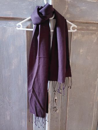 Luxus Schal dark chocolate . 30x145
