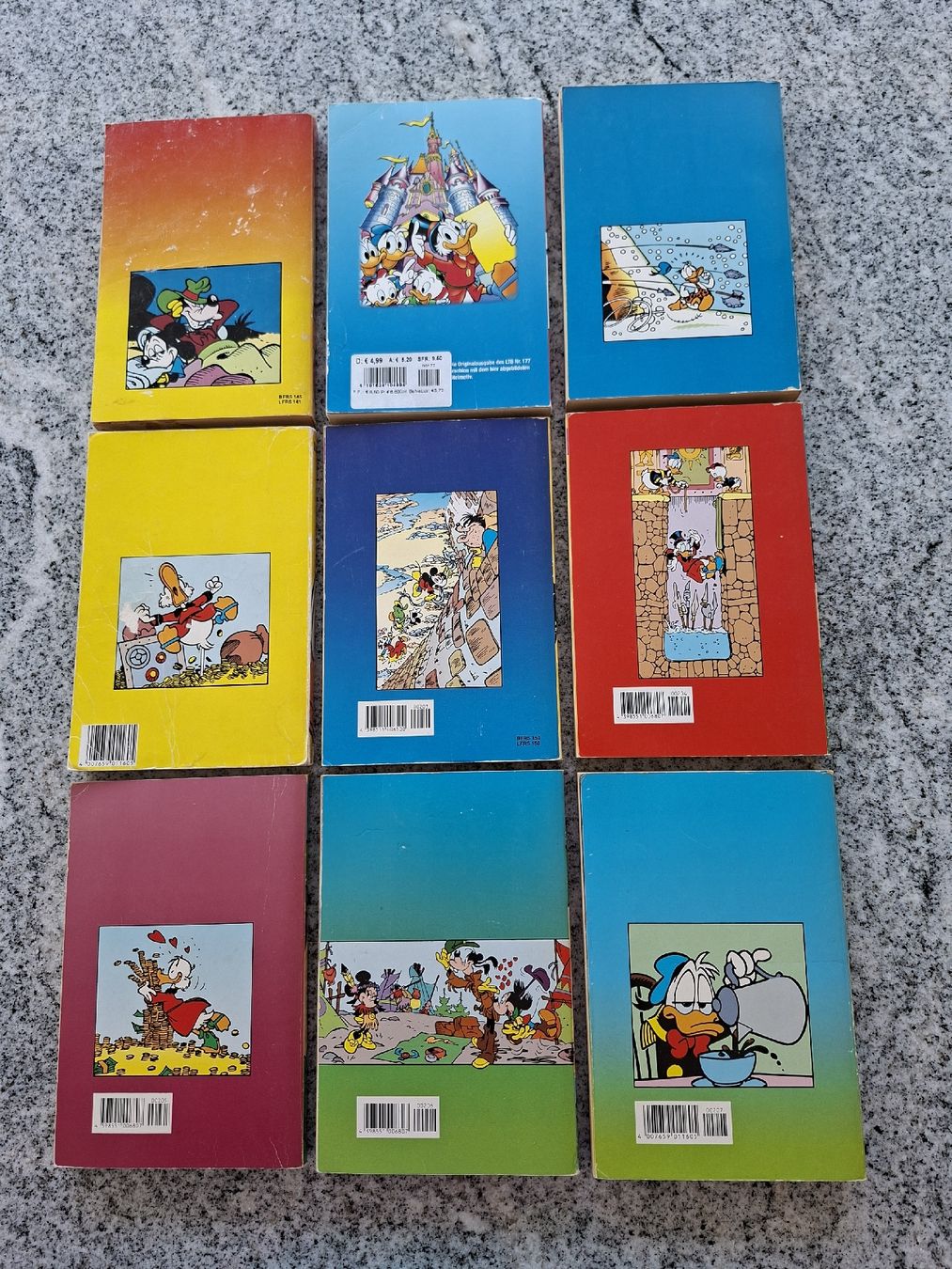 Comics: 9 Lustige Taschenbücher  – Gebraucht aus Büsserach von Grenzstein 1