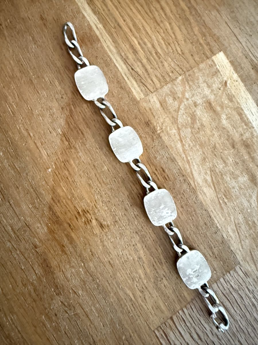Bracelets: Armband 800 Silber Onyx Silber Kette – D'occasion à Goldach par Messerguru 4