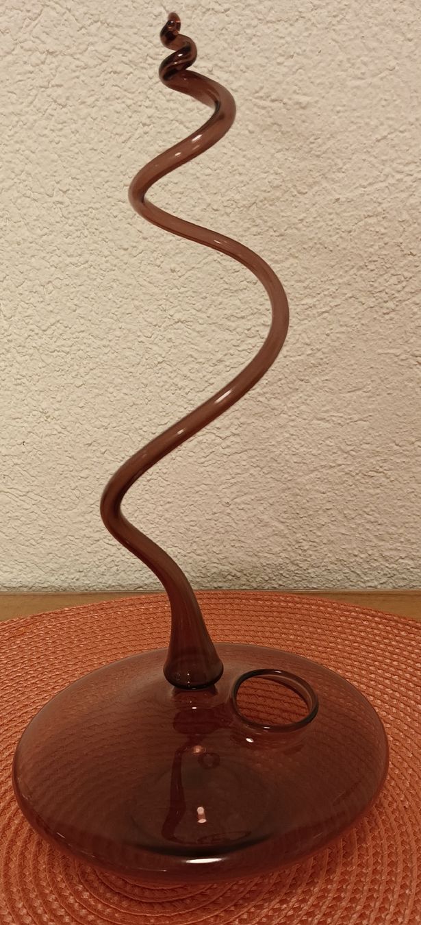 Vasi & Recipienti: Design Glasobjekt amber – Vase oder Räucherstäbchenhalter – Usato da Allenwinden venduto da pro_nmg9