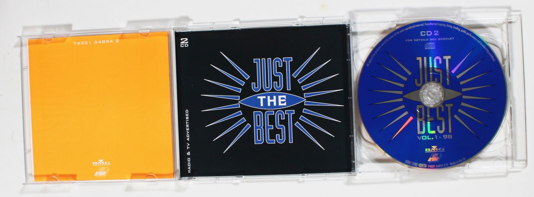 CD: 2CD - JUST THE BEST - 40 CHART TOP HITS 1998 Vol. 1 – Usato da Brüttisellen venduto da Collector-Corner 2