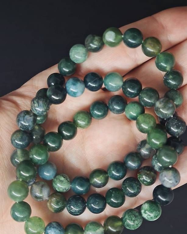 Bracciali & Braccialetti: Bracelet en agate mousse – Nuovo (secondo la descrizione) da Orbe venduto da car_8grw