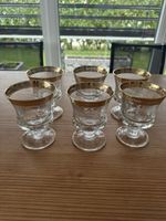 6er Set vintage Glaser mit Goldrand🥂🍾 (50)